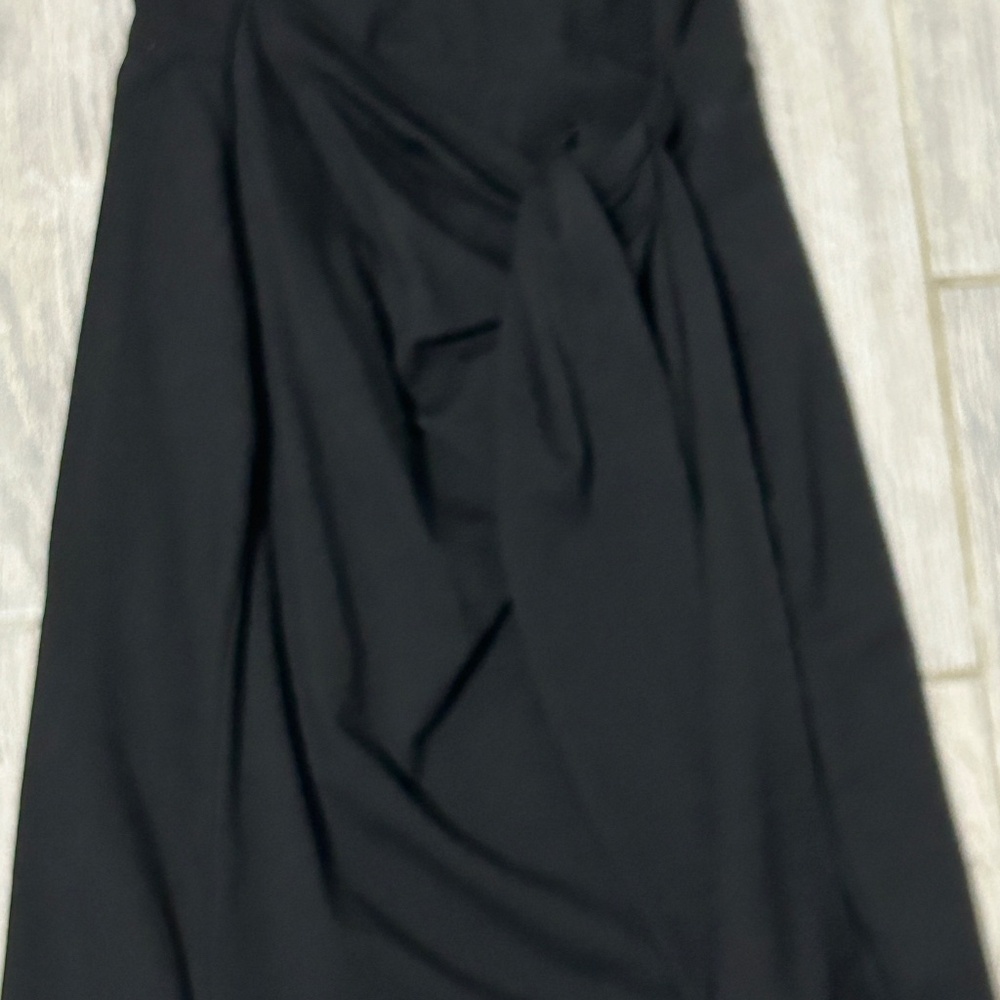 NWOT! Women's A New Day Black T-Shirt Wrap Dress - X-SMALL - Picture 6 of 9